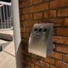 Askebæger udendørs, 1,48L vægmonteret, Sølv