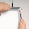 LED Ramme, dobbeltsidet, horisontal, A1 - 59,4 x 84,1 cm