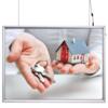 LED Ramme, dobbeltsidet, horisontal, B2 - 50 x 70 cm