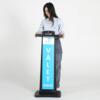 City Sign Plast, sort stander, dobbeltsidet
