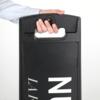 City Sign Plast, sort stander, dobbeltsidet