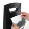City Sign Plast, sort stander, dobbeltsidet