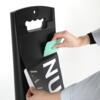 City Sign Plast, sort stander, dobbeltsidet
