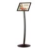 City Sign Plast, sort stander, dobbeltsidet