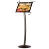 City Sign Plast, sort stander, dobbeltsidet