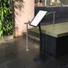 City Sign Plast, sort stander, dobbeltsidet