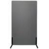 ZONE Acoustic Wall akustikvæg og rumdeler, mørkegrå, stofbeklædt, 136x80 cm med standardfødder