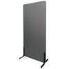 Zone Acoustic Wall akustikvæg og rumdeler mørkegrå med stofbeklædning og standardfødder 170 x 80 x 4 cm