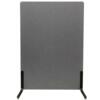 ZONE Acoustic Wall akustikvæg og rumdeler, mørkegrå, stofbeklædt, lydabsorberende, 136 x 100 x 4 cm