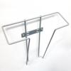 Brochureholder til væg, Wireholder Wall, A4, Sølv