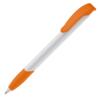 Apollopen med logotryk, hvid/orange