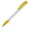 Apollopen med logotryk, hvid/gul