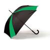 Automatisk Saint Tropez paraply med 8 paneler & gummireret håndtag samt polyester pongee. Er fremstillet med stålstel og leveres i et karakteristisk moderne design med kraftige farver. - Alle Saint Tropez-paraplyer er 2-farvede med mulighed for logoprint på 1 segment
