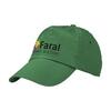 Grøn bomuld dad cap/hat med 2 farvet tryk