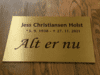Skræddersyet messingskilt