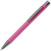 Pink kuglepen i aluminium med elegant soft touch, solid metal clips og med lasergravet logo.