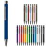 Kuglepen i aluminium med elegant soft touch, solid metal clips og med fuldfarvet logo.