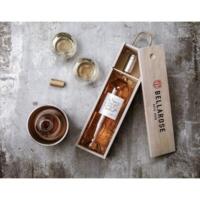 Vinkasse i træ med logo