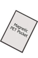 PET frontplade med magnet i 59x78cm til Art. 2453+2458 Wooden steel Board