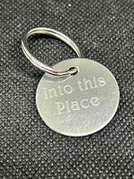 Hundetegn - rondel Ø27 mm med nøglering - stål eller messing