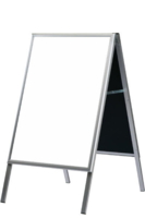 A-Whiteboard Alu Gadeskilt, 60 x 80 cm