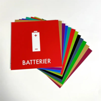 Klistermærkesæt med 12 stk. laminerede mærker til affaldssortering inde og ude