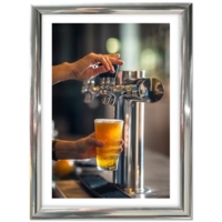 Klapramme med 25 mm kromkanter, Str.: B2 - 50x70 cm