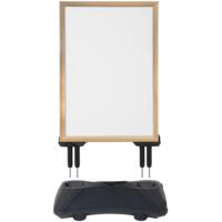 Gadeskilt Wind-Pro vandbase Light Wood A1, Sort eller fod