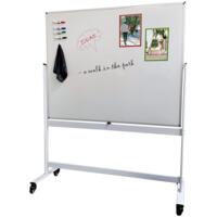 Svingtavle på hul, Inspire Pivot, keramisk whiteboard overflade, 120 x 150 cm