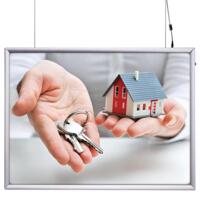 LED Ramme, dobbeltsidet, horisontal, A2 - 42 x 59,4 cm