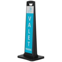 City Sign Plast, sort stander, dobbeltsidet