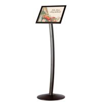 City Sign Plast, sort stander, dobbeltsidet A3