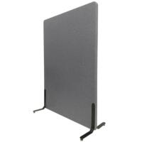 ZONE Acoustic Wall akustikvæg og rumdeler, mørkegrå, stofbeklædt, lydabsorberende, 136 x 100 x 4 cm