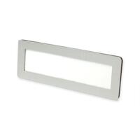 Navneskilt i alu uden logofelt, magnet